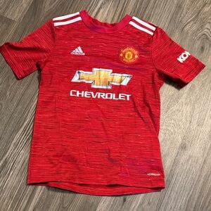 adidas Kids Red Soccer Jersey